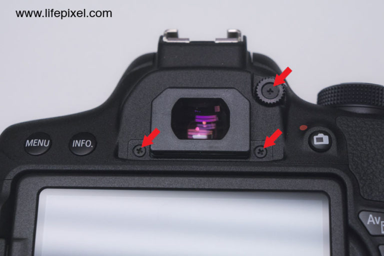 canon t6i change lcd photo view